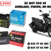 Thay bình ắc quy cho xe Airblade, Vision, SH Mode và giá bao nhiêu?