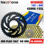 Bộ NSD Winner X/ Winner 150 Sên Plus Vàng 10ly - Hình ảnh 2