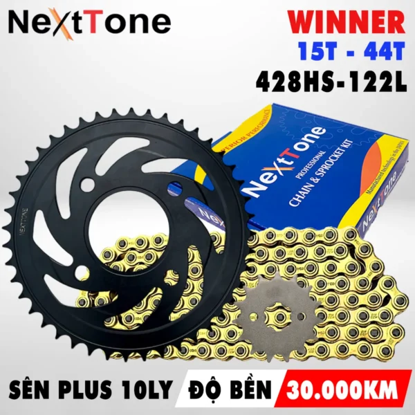 Bộ NSD Winner X/ Winner 150 Sên Plus Vàng 10ly - Hình ảnh 2