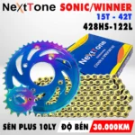 Bộ NSD Winner X/ Winner 150 Sên Plus Vàng 10ly - Hình ảnh 3