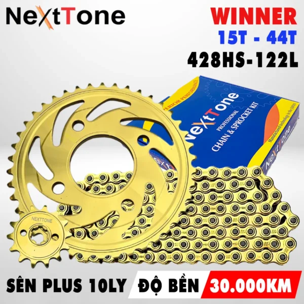 Bộ NSD Winner X/ Winner 150 Sên Plus Vàng 10ly