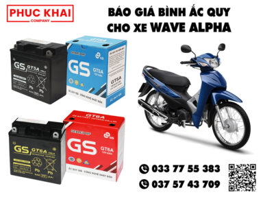 Báo Giá Bình Ắc Quy Xe Wave Alpha Honda